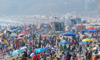 Santa Monica Beach - LOS ANGELES CA USA 2012