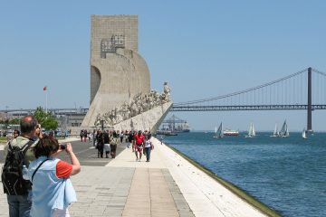 Upptäckarnas monument, Vasco da Gama, Ferdinand Magellan, Henrik Sjöfararen mfl - LISSABON Portugal 2010